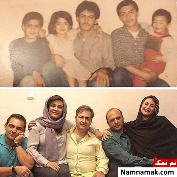 لیندا کیانی به همراه خواهر و برادرانش