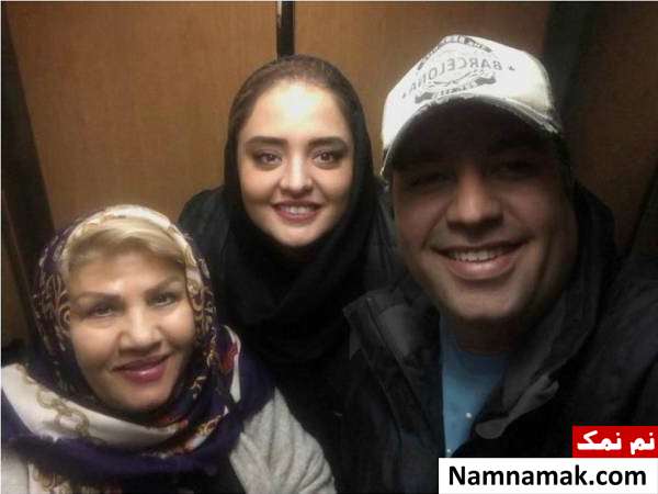 تصاویری جدید و دیدنی از بازیگران و مادرانشان علی اوجی و مادرش در کنار نرگس محمدی
