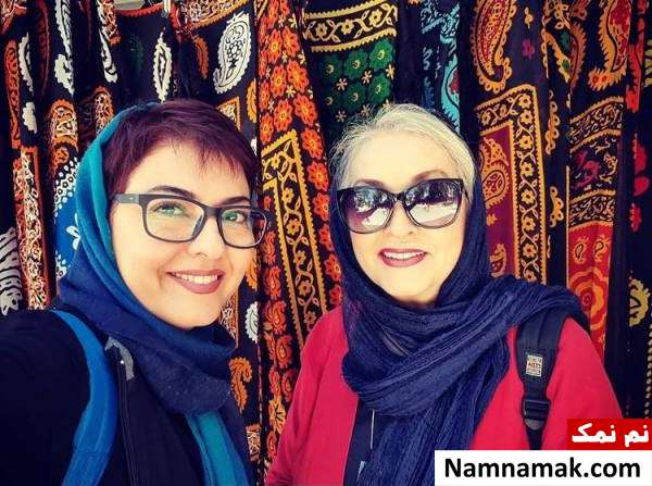آناهیتا همتی و مادرش در سفر