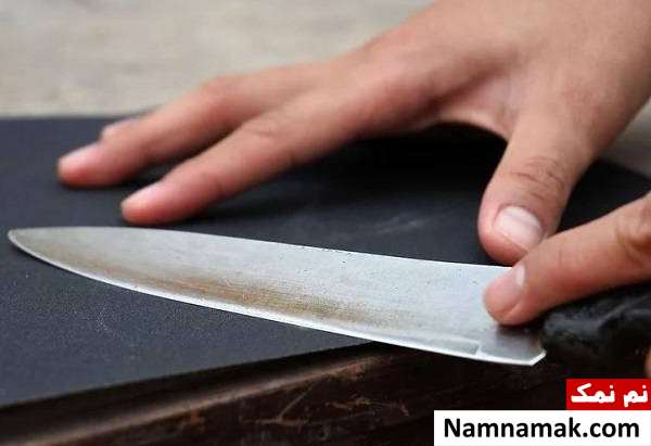 آموزش تیز کردن چاقو با کاغد سنباده