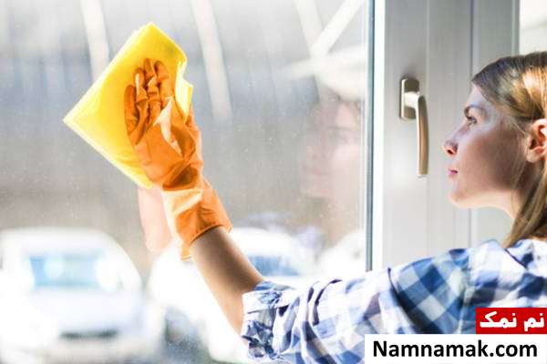 نکات ایمنی هنگام پاک کردن شیشه