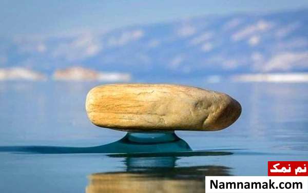 راز سنگهای عجیب معلق روی آب دریاچه بایکال ! + عکس دریاچه بایکال