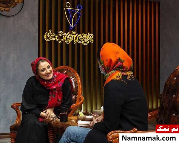 عکس های جالب از مهمانان برنامه همرفیق در پشت صحنه شبنم مقدمی در در پشت صحنه برنامه همرفیق