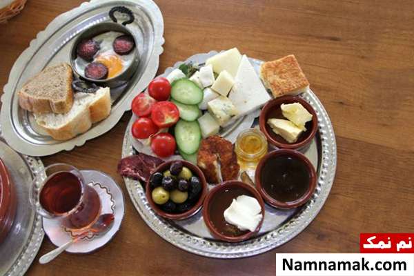صبحانه کامل و سالم ترکیه ای