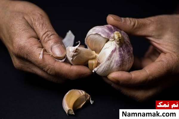 طریقه پوست کندن سیر