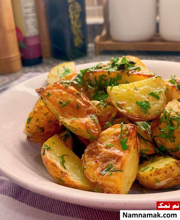 طرز تهیه بطاطا حره عربی بطاطا حر
