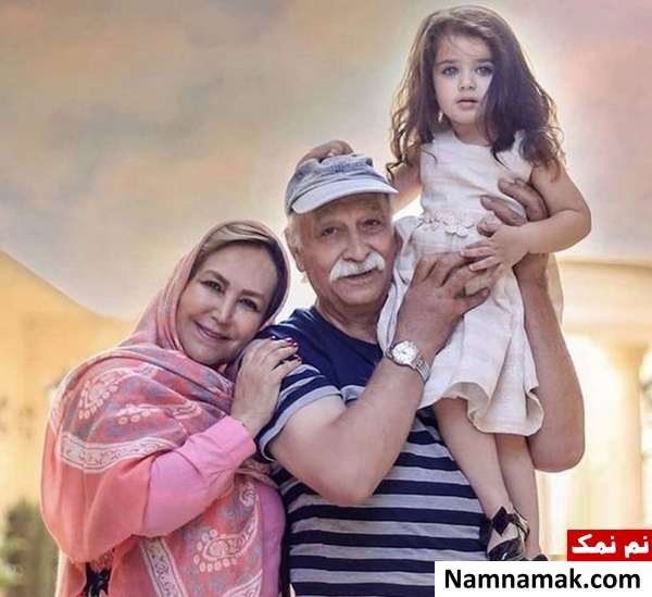 بازیگران و چهره های مشهور ایرانی در کنار نوه هایشان محمود پاک نیت و همسر و نوه اش