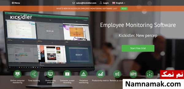 معرفی قابلیت های برنامه Kickidler