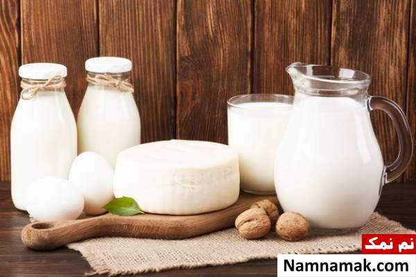 استفاده از لبنیات