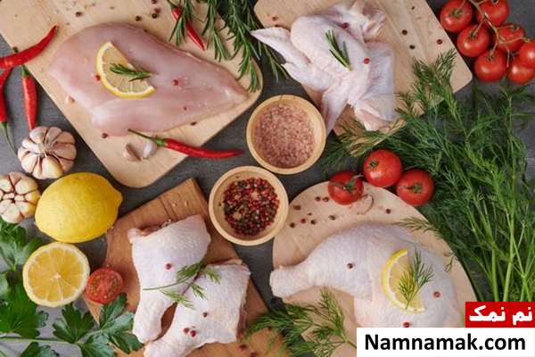 طعم دار کردن مرغ با ادویه