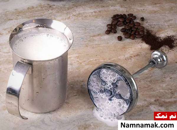 تهبه فوم شیر از کاربردهای فرنچ پرس