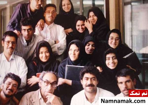 نصرالله رادش ، فرهاد اصلانی و فاطمه هاشمی در دوران تحصیل 