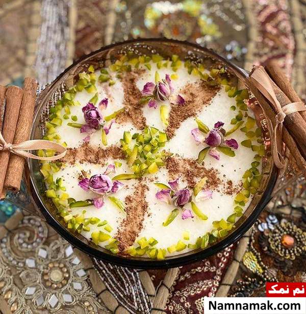 تزیین شیر برنج