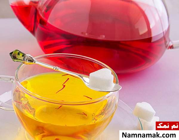 طرز تهیه چای زعفران برای پریود شدن
