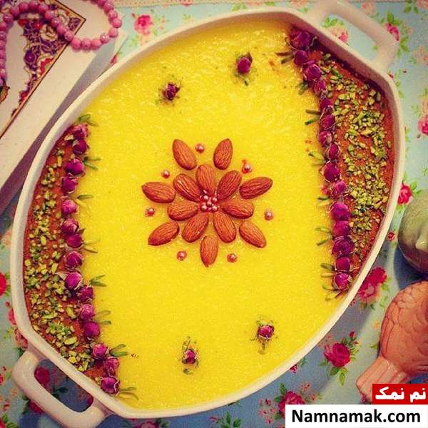 تزیین شله زرد ساده و راحت