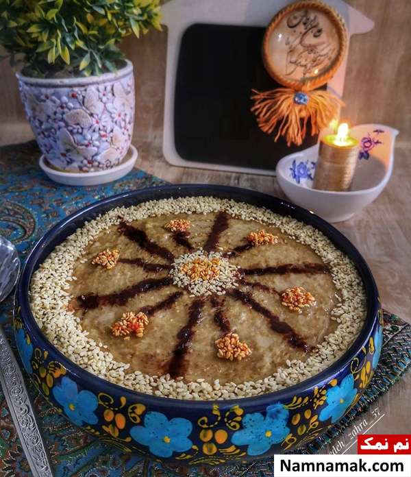تزیین حلیم مجلسی