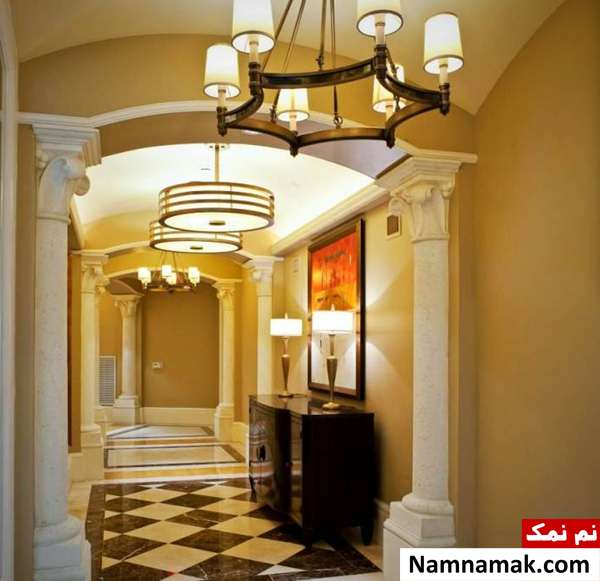 دکوراسیون و نورپردازی مدرن راهرو و راه پله نورپردازی و دکوراسیون راهروها