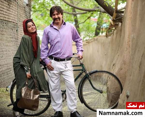 سیما تیرانداز و محمد بحرانی در پشت صحنه سریا دراکولا
