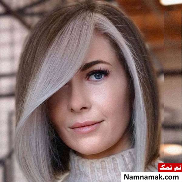 مدل رنگ و مش موی کوتاه زنانه و دخترانه