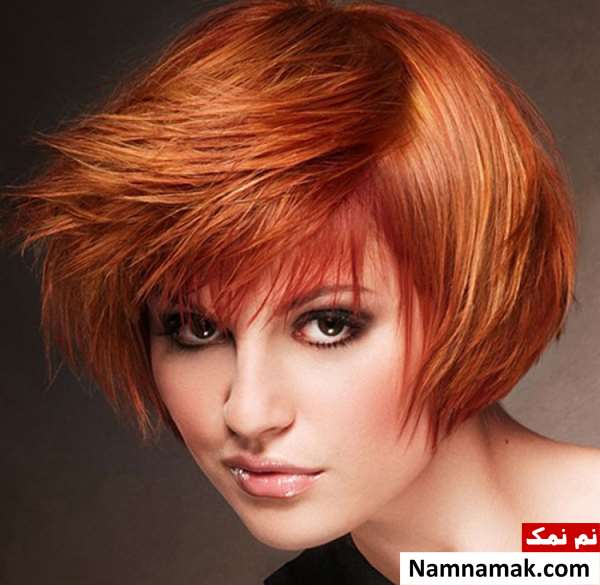 مدل رنگ و مش موی کوتاه زنانه و دخترانه