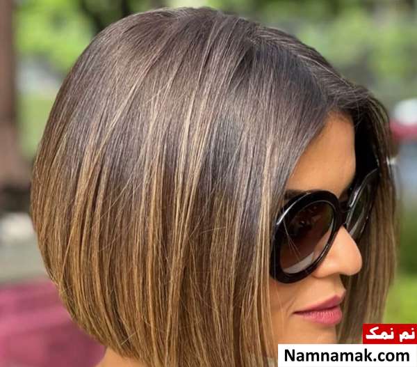 مدل رنگ و مش موی کوتاه زنانه و دخترانه