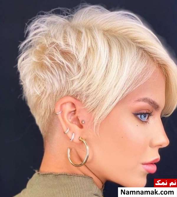 مدل رنگ و مش موی کوتاه زنانه و دخترانه