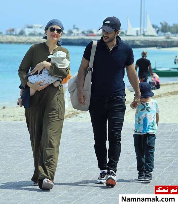 هامون پسر ساعد سهیلی و همسرش گلوریا هاردی هامون پسر ساعد سهیلی و همسرش گلوریا هاردی