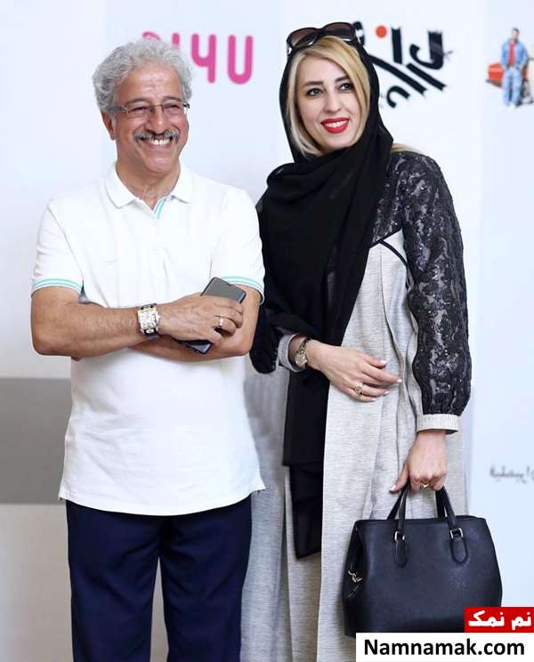 علیرضا خمسه و همسرش مروارید پورشفیقی