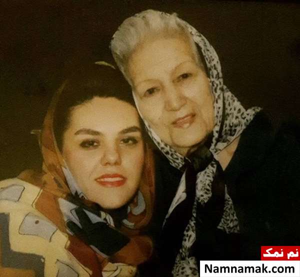 عکس جوانی رقیه چهره آزاد قبل از انقلاب رقیه چهره آزاد و نوه اش افسانه چهره آزاد