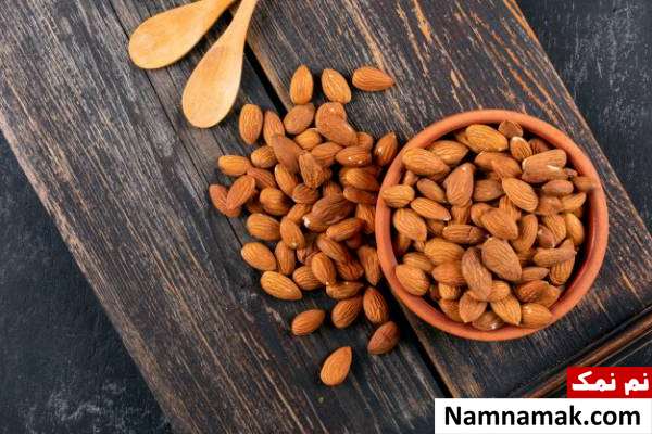 مواد غذایی سنگ ساز و عاملان سنگ کلیه بادام از مواد غذایی تولید کننده سنگ کلیه