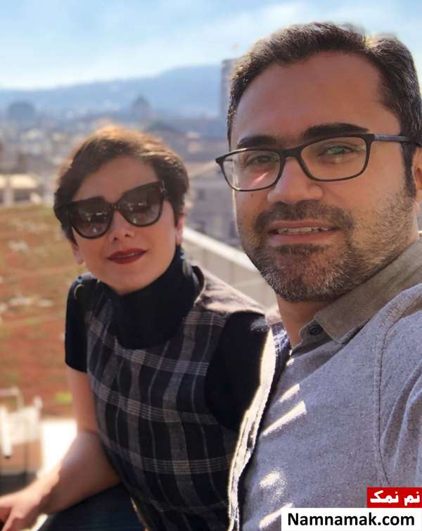 هادی نیلی و همسرش نیوشا صارمی