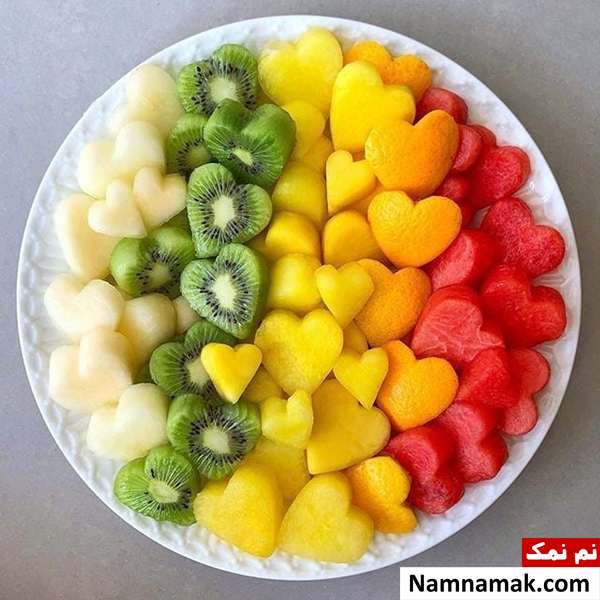 ایده میوه آرایی میوه های رنگی