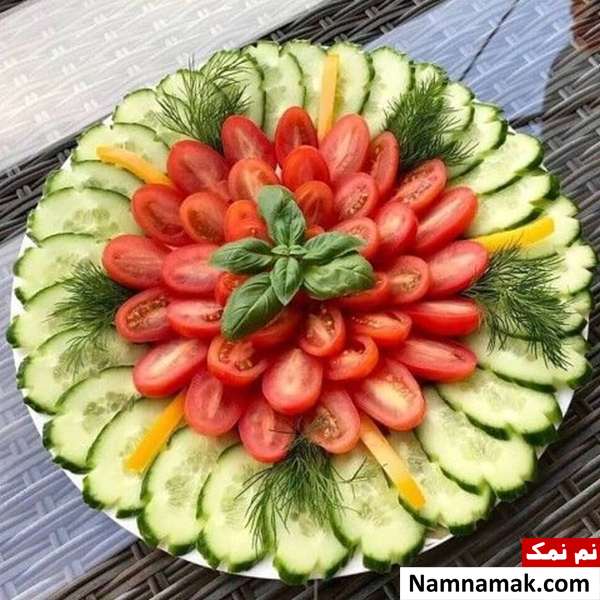 تزیین گوجه خیار