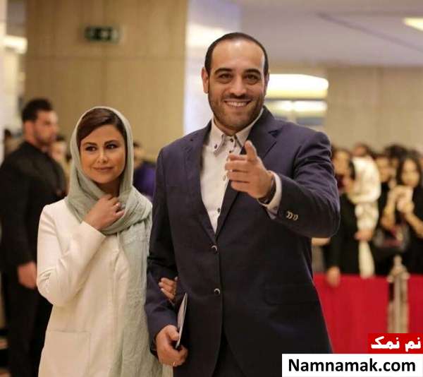 اسامی بازیگران معروف مرد ایرانی و همسرانشان امیریل ارجمند و همسرش یاسمینا باهر