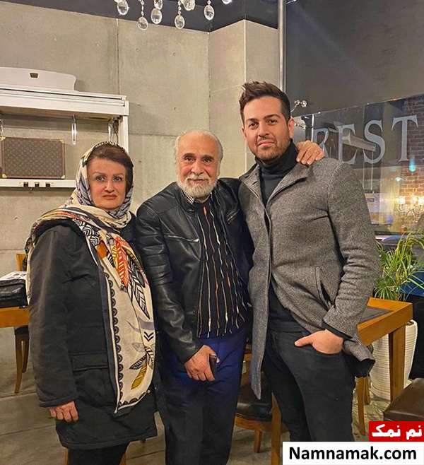 اسامی بازیگران معروف مرد ایرانی و همسرانشان سعید امیرسلیمانی و همسرش درکنار عماد طالب زاده