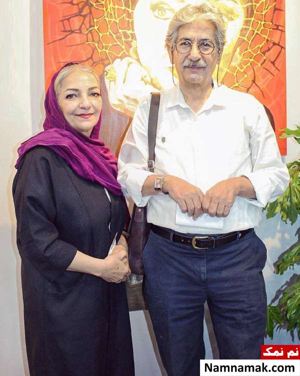 اسامی بازیگران معروف مرد ایرانی و همسرانشان بهرام شاه محمدلو و همسرش راضیه برومند