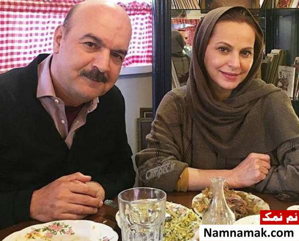 اسامی بازیگران معروف مرد ایرانی و همسرانشان ایرج طهماسب و همسرش مرجان مدرسی