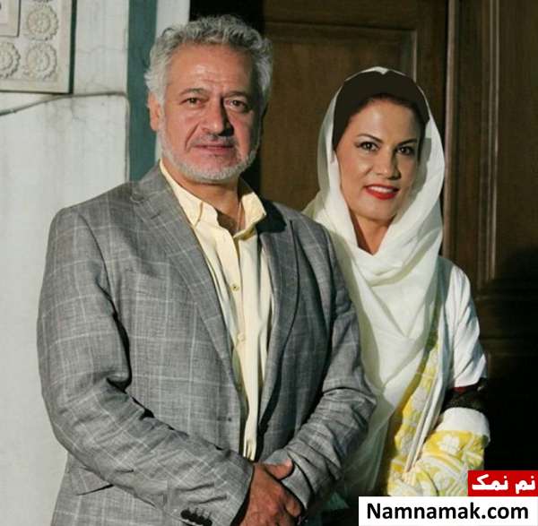 اسامی بازیگران معروف مرد ایرانی و همسرانشان مجید مشیری و همسرش نازی سوریا