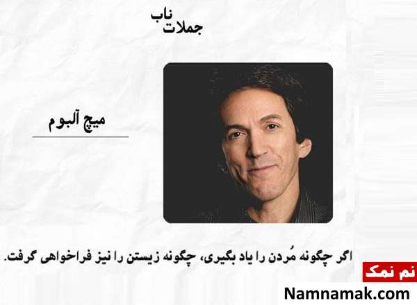 زیباترین جملات کوتاه ، آموزنده و تاثیرگذار از بزرگان جمله تاثیرگذار از میچ آلبوم