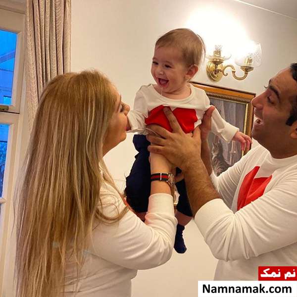 امیر فرزانه و همسرش صدف