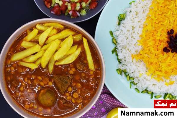 خورش قیمه عالی با سیب زمینی