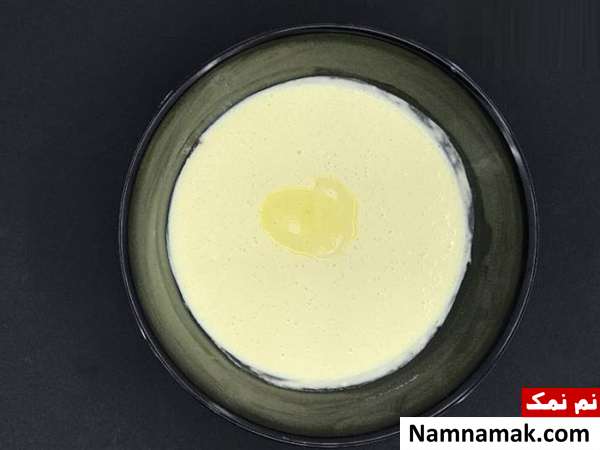 افزودن روغن مایع به پنکیک