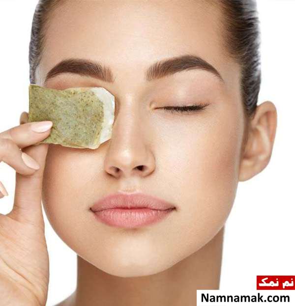 یخ چای سبز برای پوست