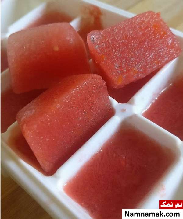 ماسک یخ گوجه فرنگی برای پوست