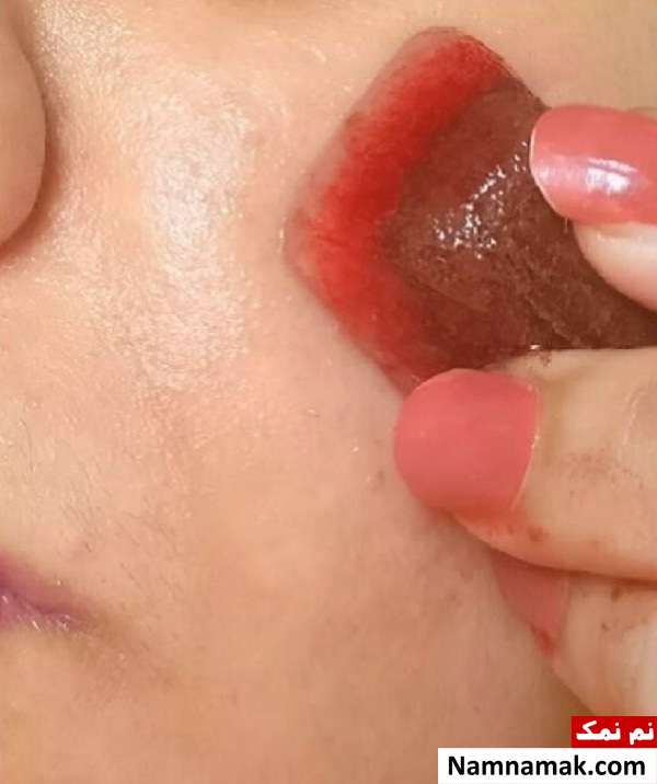 ماسک یخ گوجه فرنگی برای پوست