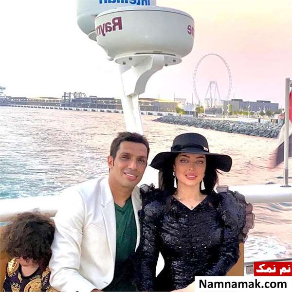 جشن تولد لاکچری سپهر حیدری با همسرش آرام جوینده روی قایق جشن تولد لاکچری سپهر حیدری