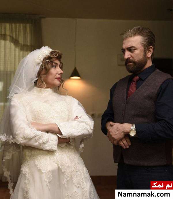 عکس هانیه توسلی با لباس عروس هانیه توسلی و مجید صالحی در فیلم کلمبوس