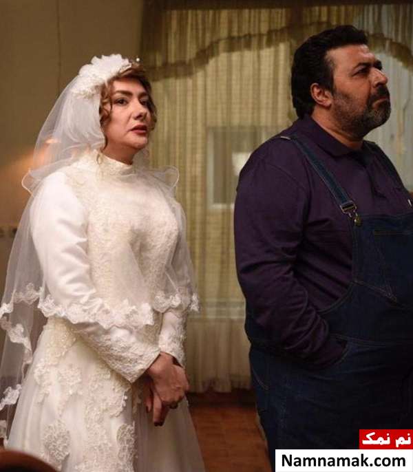 عکس هانیه توسلی با لباس عروس هانیه توسلی و فرهاد اصلانی در فیلم کلمبوس