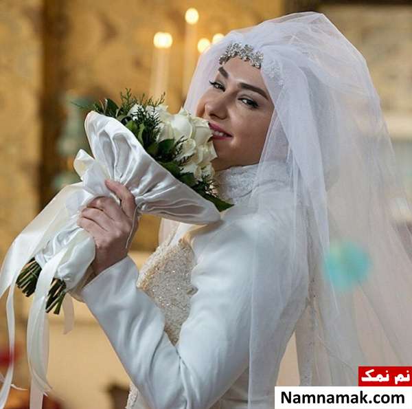 عکس هانیه توسلی با لباس عروس عکس هانیه توسلی با لباس عروس در سریال شاهگوش