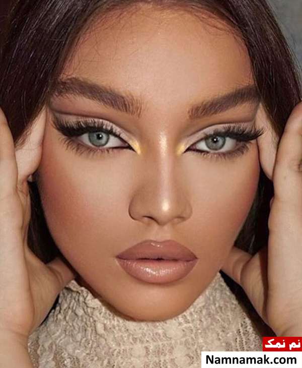 آموزش مدل آرایش چشم روباهی با خط چشم و سایه